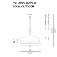 Calypso so xl outdoor antigua servomuto suspension pendant light  contardi acam 002731  design signed nedgis 88104 thumb