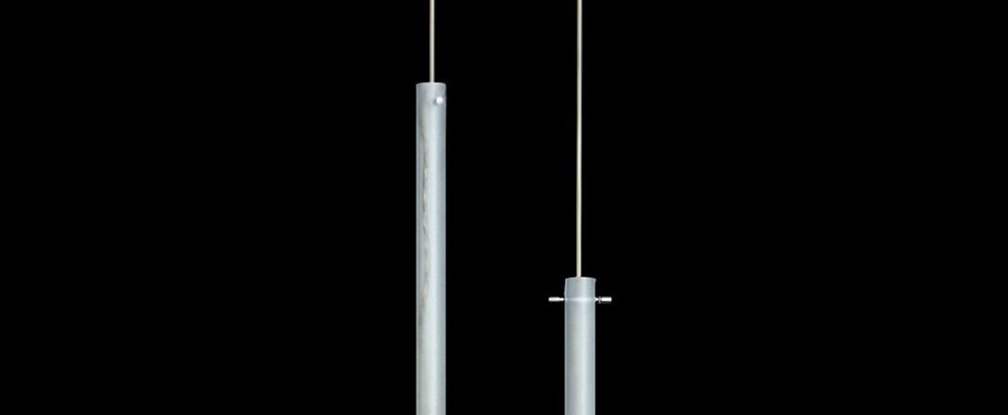 Suspension canna nuda nickel satine o3cm h75cm nemo lighting normal