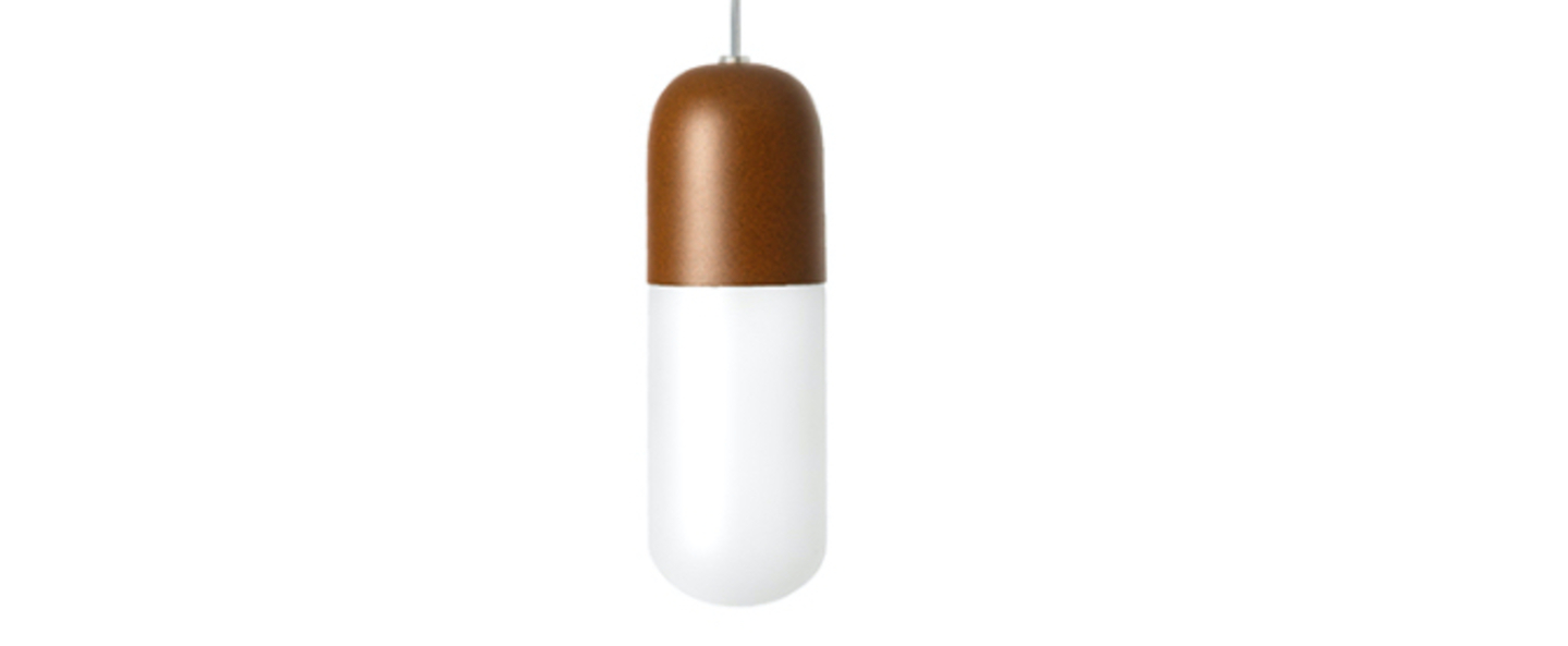 Suspension capsule corten o6 5cm h180cm alma light normal