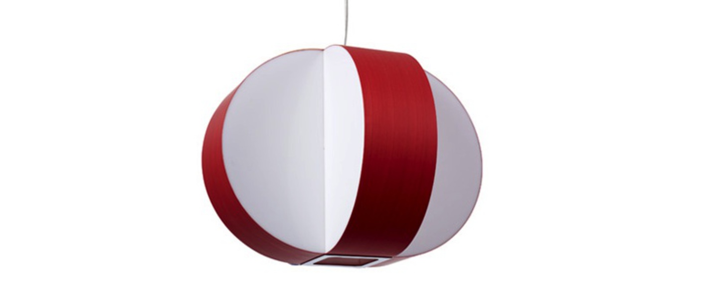 Suspension carambola sp rouge led o40cm h30cm lzf normal