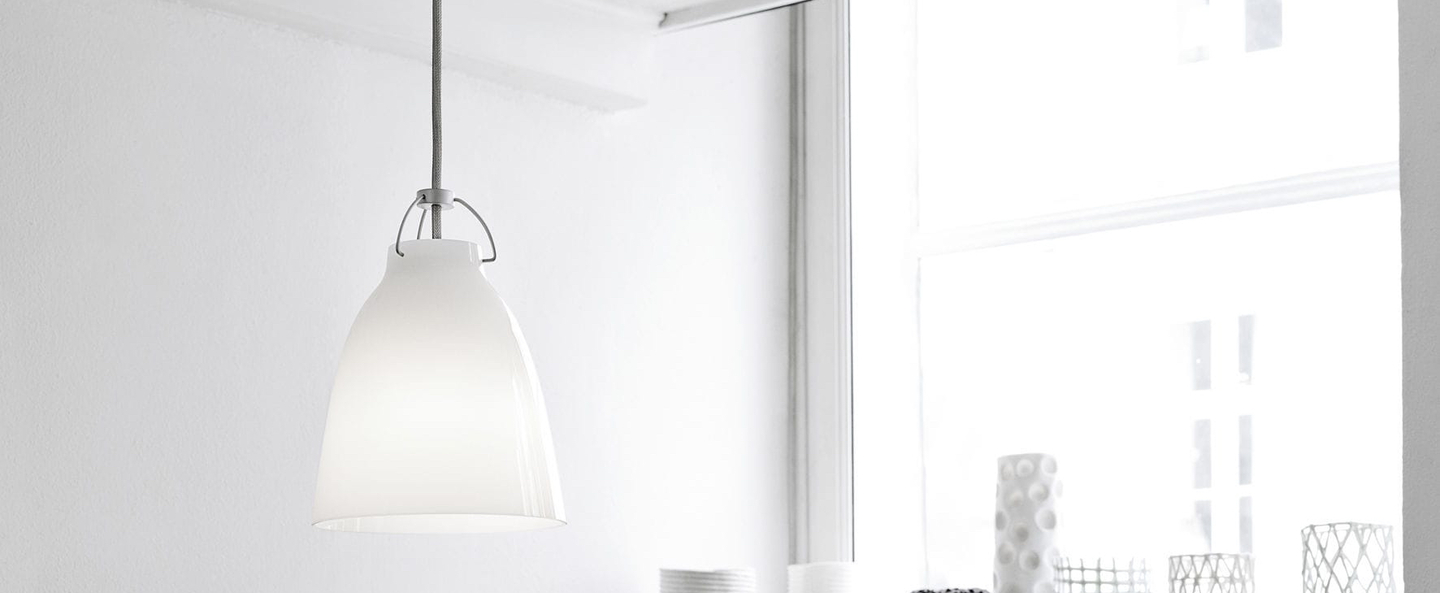 Suspension caravaggio opal p1 blanc o16 5cm h21 6cm lightyears normal