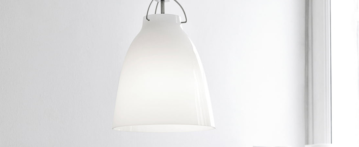 Suspension caravaggio opal p2 blanc o25 8cm h33 7cm lightyears normal