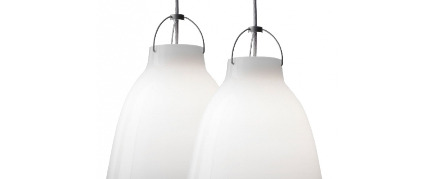 Suspension caravaggio opal p3 blanc o40cm h51 6cm lightyears normal