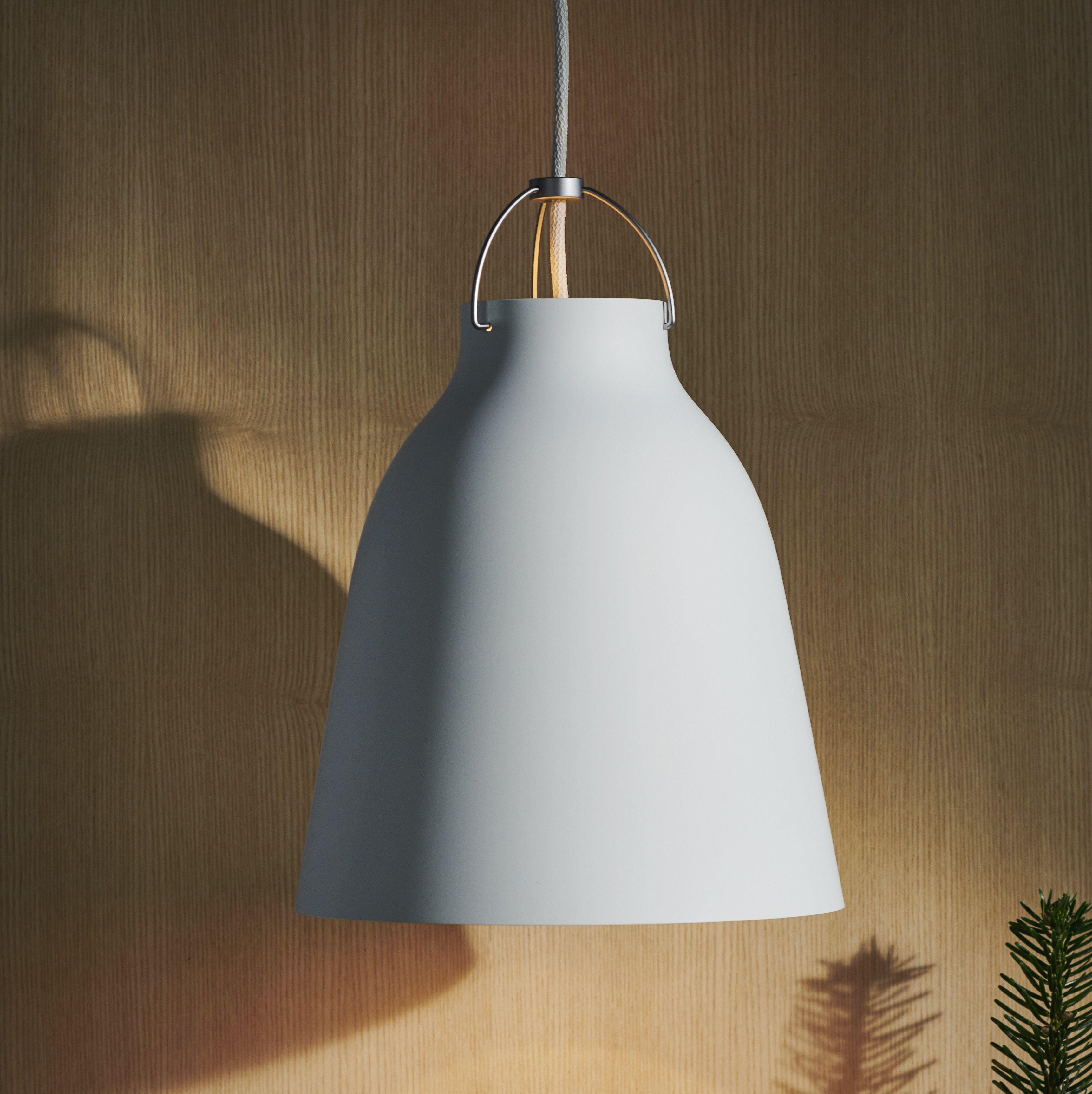 Hanging lamp, Caravaggio P1, Gris 25, Ø16,5cm, H21,6cm - Fritz