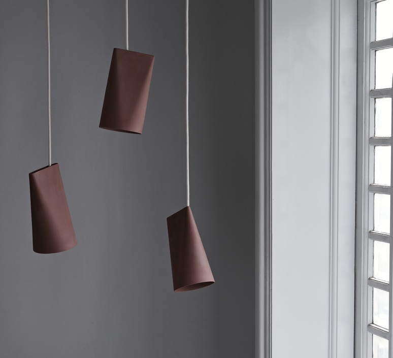 Ceramic narrow quel designer studio moebe suspension  moebe ceramic narrow terracotta  design signed nedgis 195700 product