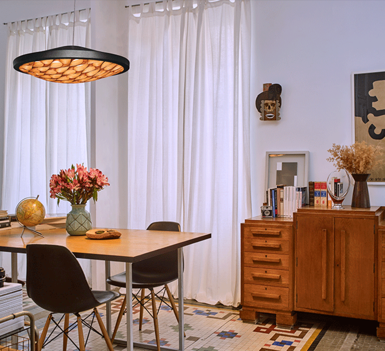 Pendant Light Cervantes Led Dimmable Bluetooth Wood Cherry