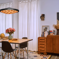 Pendant Light Cervantes Led Dimmable Bluetooth Wood Cherry Black O70cm Lzf Nedgis Lighting