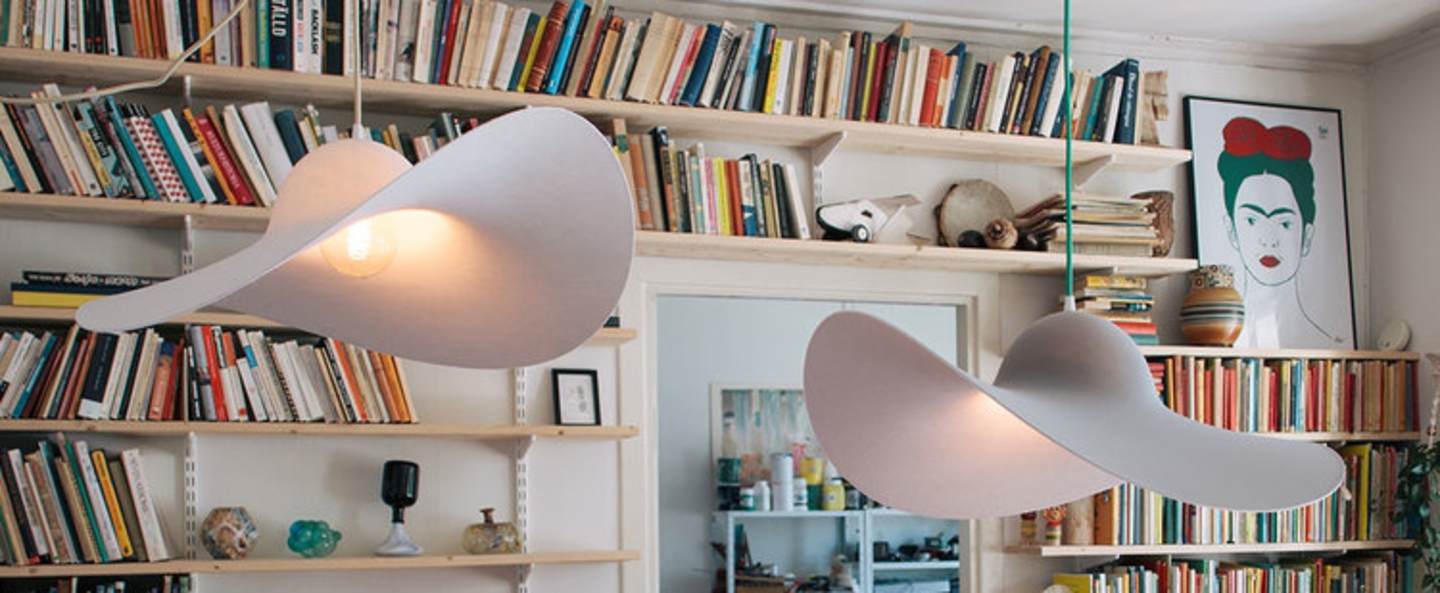 banner-image Suspension chapeau hat lamp gris o63cm eno studio normal