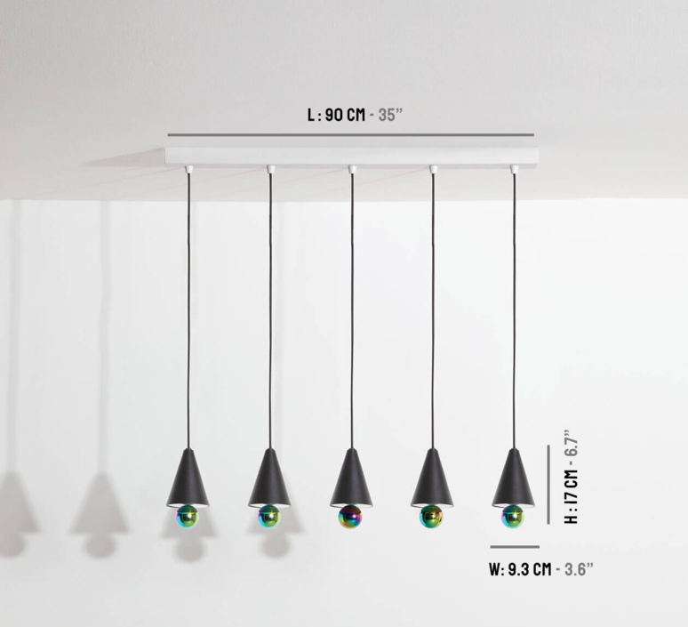 Cherry 5 pendants quel designer daniel emma suspension  petite friture l05412 01  design signed nedgis 184970 product