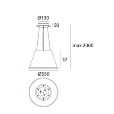 Choose mega suspension matteo thun suspension pendant light  artemide 1124110a  design signed nedgis 120289 thumb