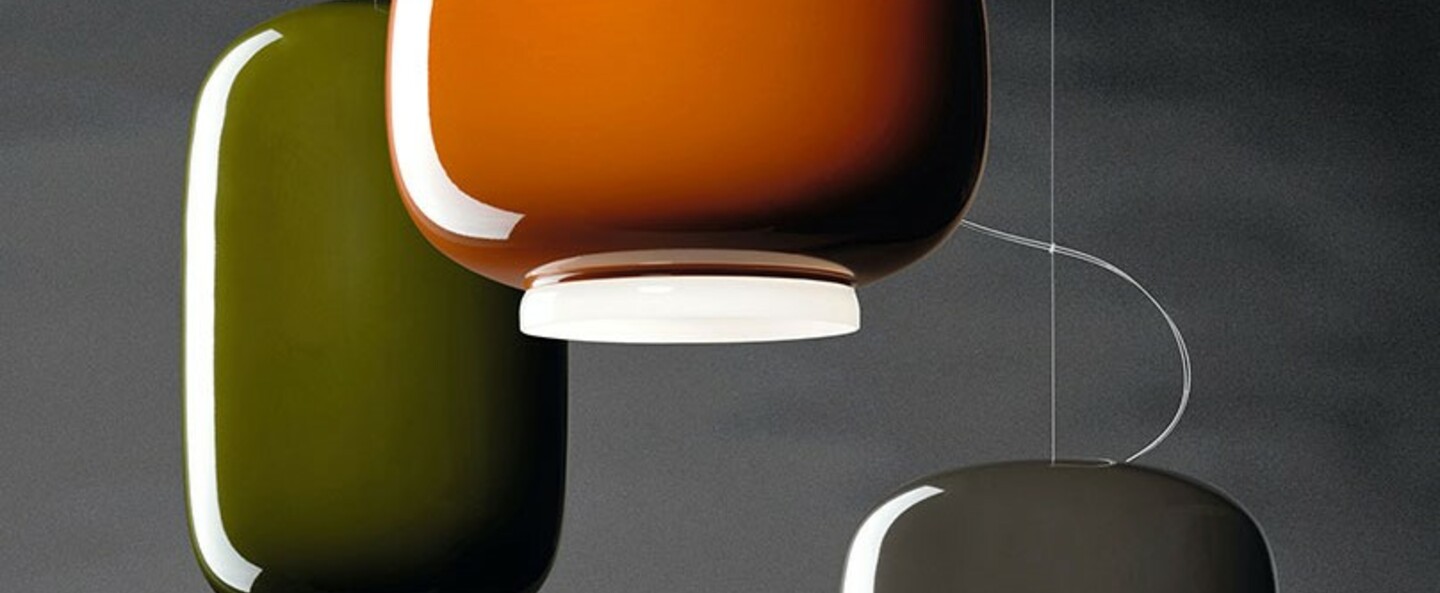 banner-image Suspension chouchin 2 vert led dimmable 2700k 2500lm o22cm h43cm foscarini normal