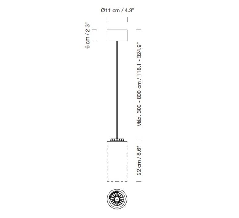 Cirio simple surface canopy  suspension  santa cole cispa01  design signed nedgis 211799 product