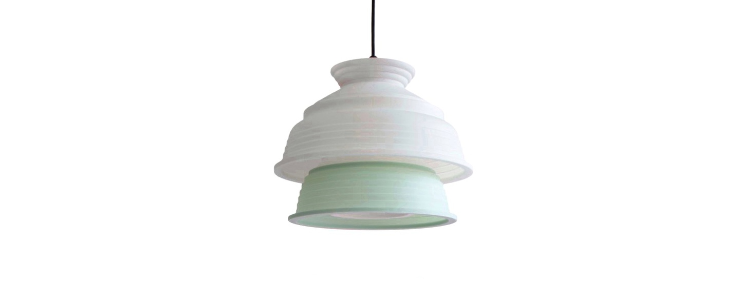 Suspension cl4 blanc vert o26cm h20cm sowden normal