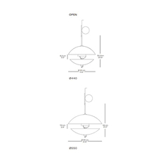 Clam studio ahm lund suspension pendant light  fritz hansen 94724305  design signed nedgis 131206 thumb