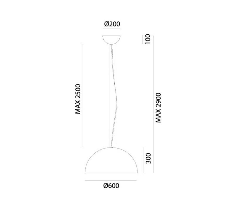 Suspension cloche galileo metal vieilli o60cm h40cm il fanale 58054 product