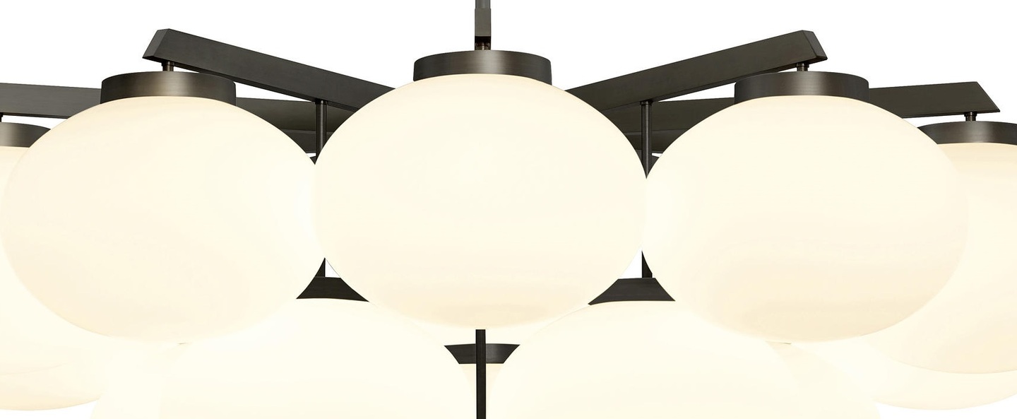 Suspension cloudesley large bronze o130cm h108cm cto lighting normal