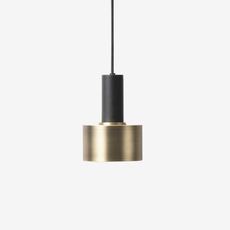 Collect lighting brass and disc shade  suspension pendant light  ferm living 5107 5126  design signed 41040 thumb