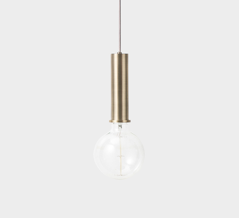 Collect lighting brass and record shade  suspension pendant light  ferm living 5107 5145  design signed 37140 product