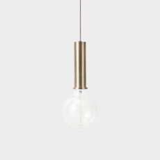 Collect lighting brass and record shade  suspension pendant light  ferm living 5107 5145  design signed 37140 thumb