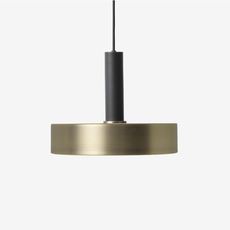 Collect lighting brass and disc shade  suspension pendant light  ferm living 5107 5126  design signed 40778 thumb