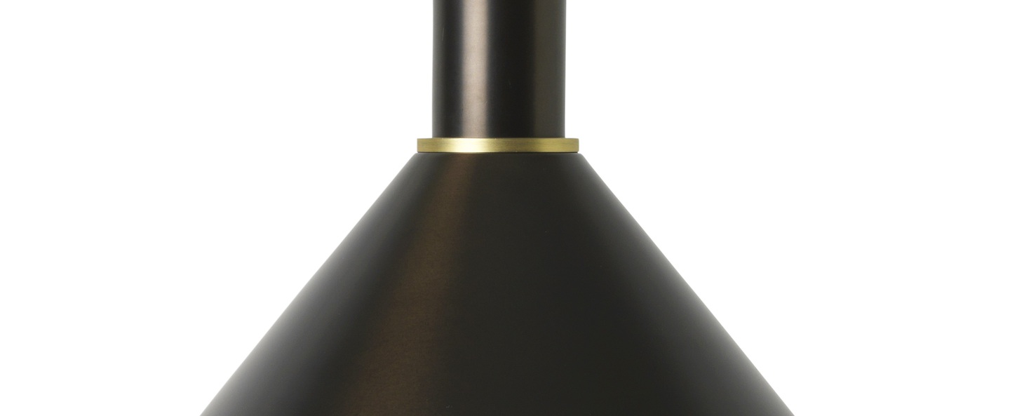 banner-image Suspension collect lighting socket high cone laiton noir l25cm o29cm ferm living normal