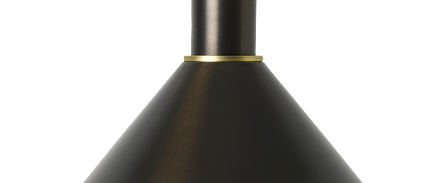banner-image Suspension collect lighting socket low cone laiton noir l25cm o22 2cm ferm living normal
