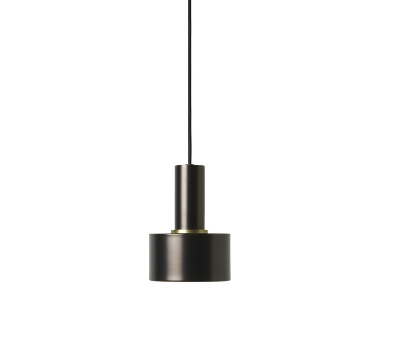 Pendant Light Collect Lighting Socket Low Disc Black Brass