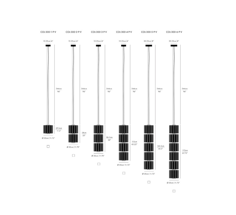 Column 300 5 cylindres lukas peet suspension pendant light  a n d col 300 5 p v cbn 27 010 230  design signed nedgis 179512 product