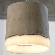 Concrete renate vos suspension pendant light  serax b7212510a  design signed 59946 thumb