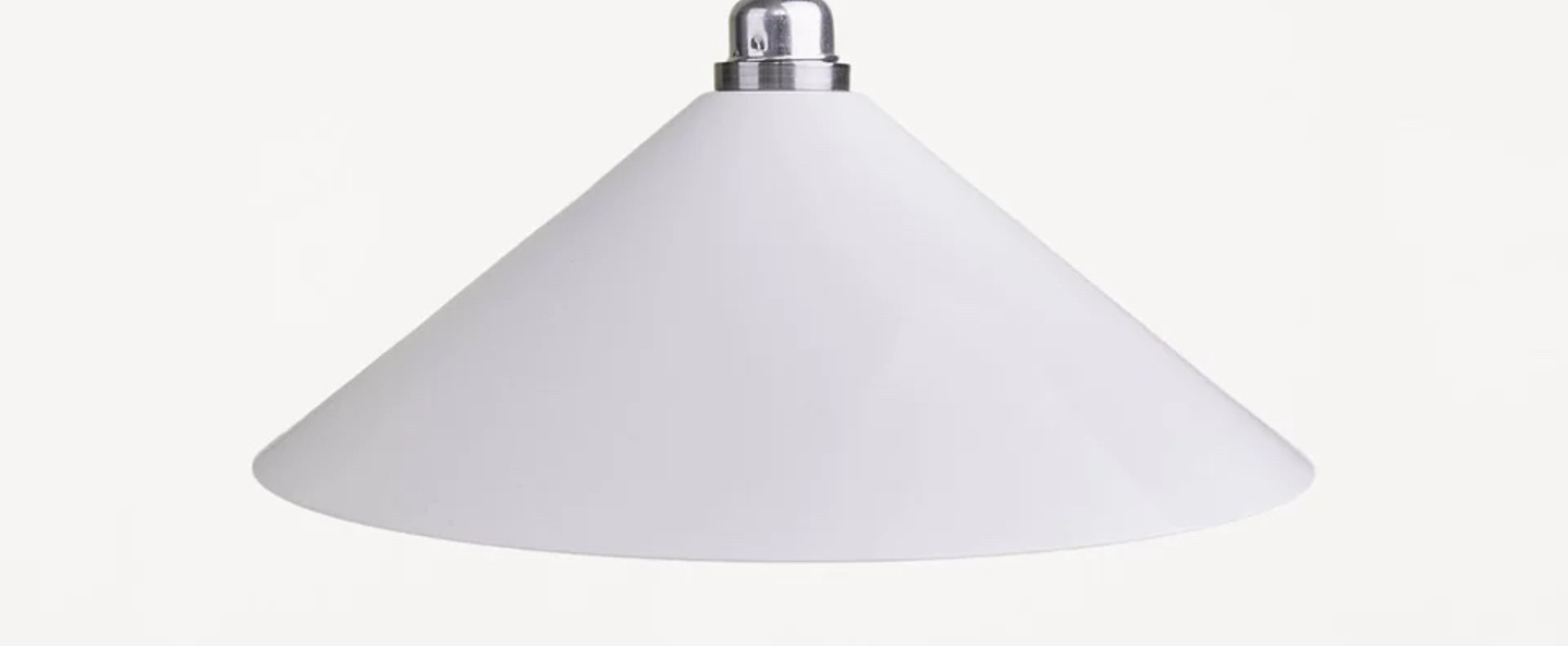 Suspension cone shade medium blanc o36cm h12 2cm frama normal