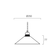 Cone shade small included middle suspension pendant light  frama fr 2827  design signed nedgis 163359 thumb