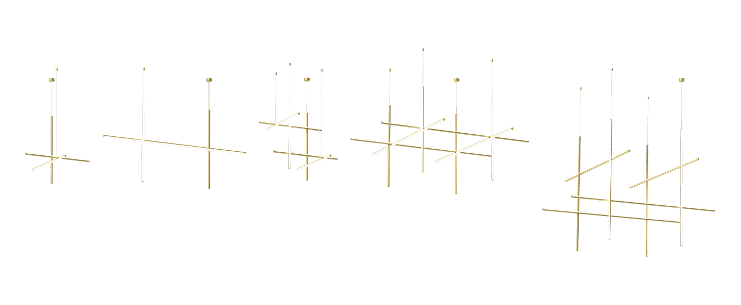 banner-image Suspension coordinates suspension 1 cliii champagne led 2700k 1920lm o78 2cm h78 2cm flos normal
