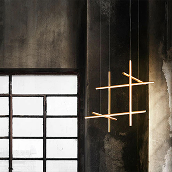 Pendant light, Coordinates Suspension 3, champagne, LED, 2700K