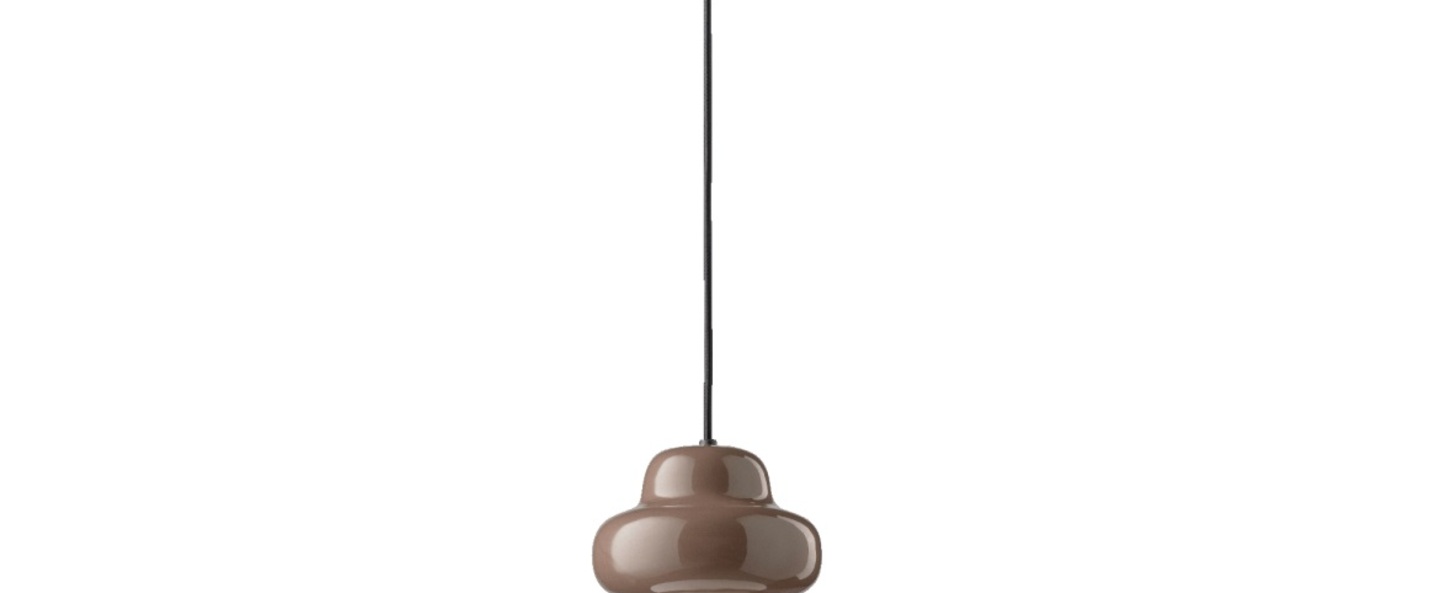 Suspension copacabana marron moka o17cm h32cm ferroluce normal