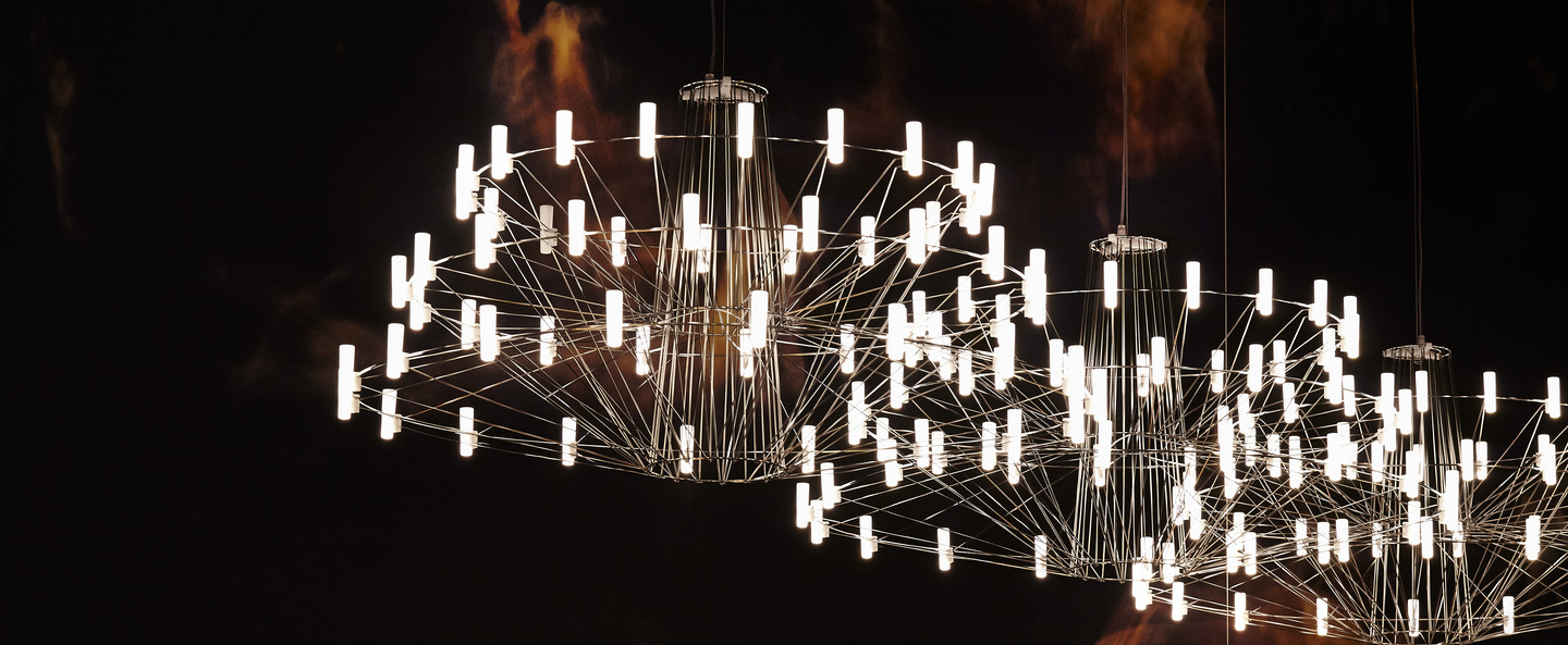 banner-image Suspension coppelia cable 10m noir et blanc led 2700k 600lm o101cm h54cm moooi normal