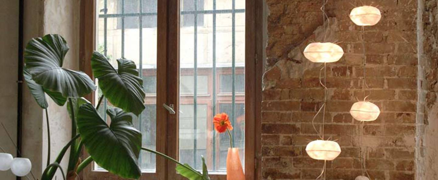 banner-image Suspension courant d air blanc branchement plafond led l20cm h250cm celine wright normal