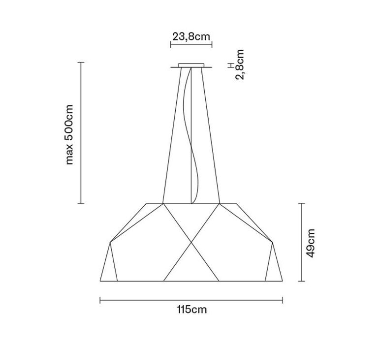 Crio d81 gio minelli suspension pendant light  fabbian d81a03 48  design signed 39953 product