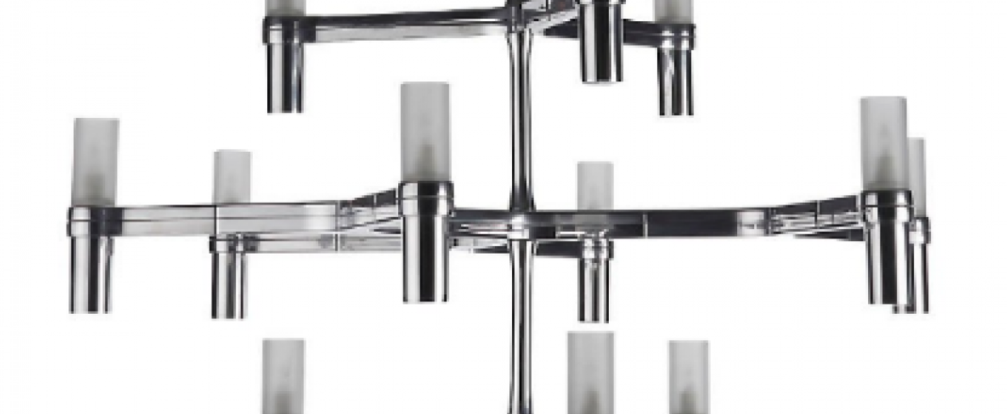 banner-image Suspension crown minor acier poli l77cm h50cm nemo lighting normal