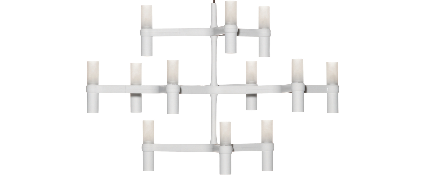 Suspension crown minor blanc l77cm h50cm nemo lighting normal