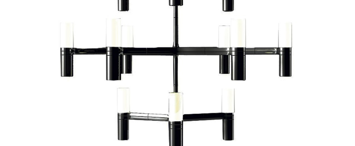 Suspension crown minor noir l77cm h50cm nemo lighting normal