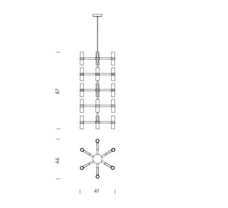 Crown multi jehs laub suspension pendant light  nemo lighting cro hgw 58  design signed 58639 product