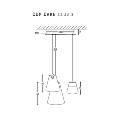 Cup cake club 3 susanne uerlings suspension pendant light  dark 1070 110 804002 01  design signed nedgis 68146 thumb