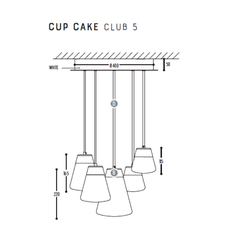 Cup cake club 5 susanne uerlings suspension pendant light  dark 1071 02 804002 01  design signed nedgis 68150 thumb