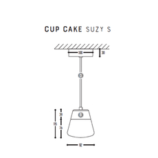 Cup cake suzy s susanne uerlings suspension pendant light  dark 1065 02 804002 01  design signed nedgis 68162 thumb