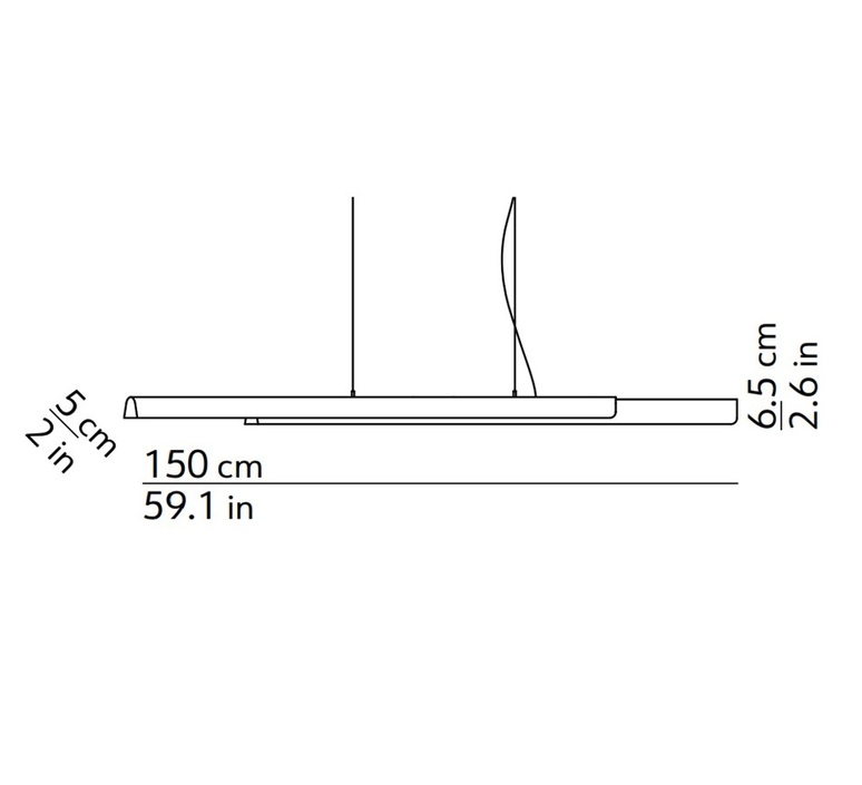 Dala linear francesca smiraglia suspension pendant light  kdln k503427gc  design signed nedgis 153612 product