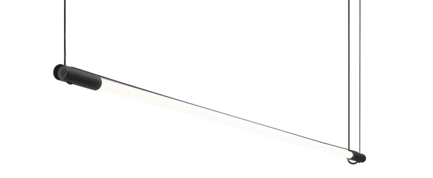 Suspension darf ceiling suspended 1 0 non dim noir et blanc led 3000k 3300lm o3 3cm h162 6cm wever ducre normal