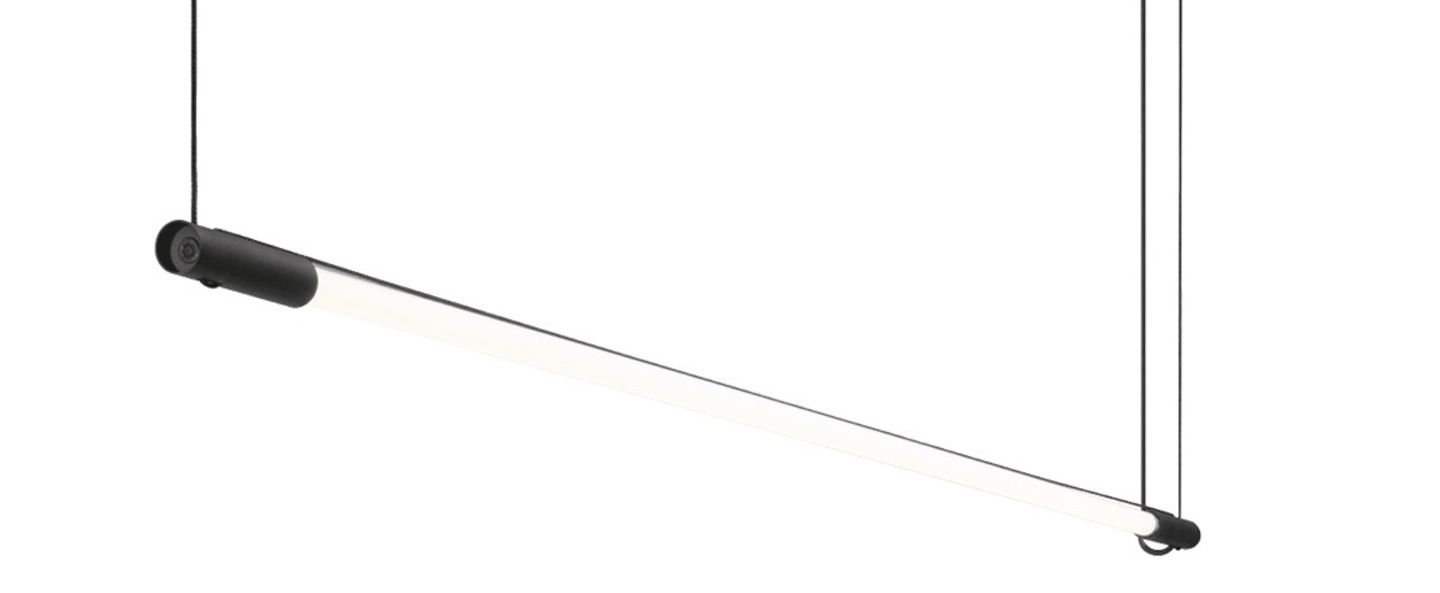 Suspension darf ceiling suspended 1 0 phase cut dim noir et blanc led 3000k 1700lm o3 3cm h162 6cm wever ducre normal