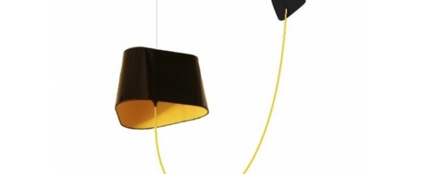 banner-image Suspension deportee grand nuage noir jaune fil jaune h200cm designheure normal