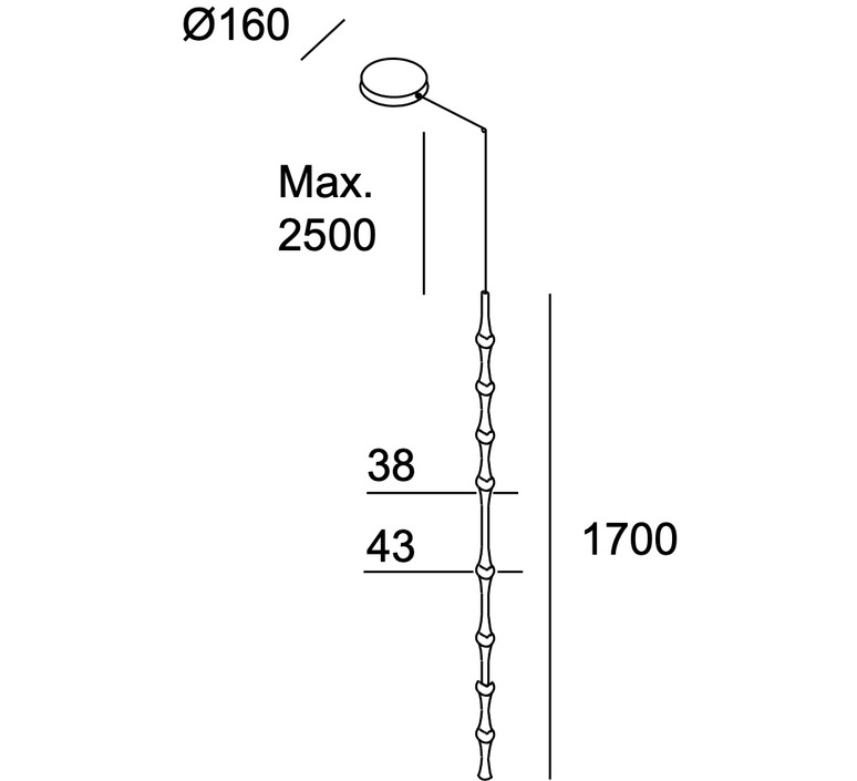 Dew vertical l yonoh estudio creativo suspension pendant light  leds c4 00 8306 05 m1  design signed nedgis 144627 product