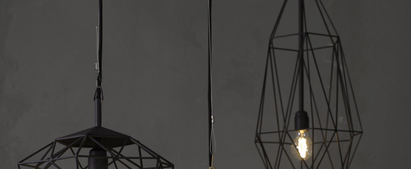 banner-image Suspension diamond large noir h80cm jspr normal